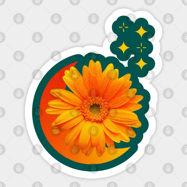 Moon Flower Sticker by iconking